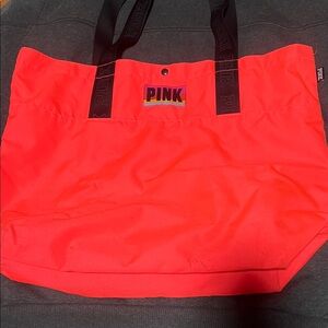 PINK Victoria's Secret Bright Orange Tote